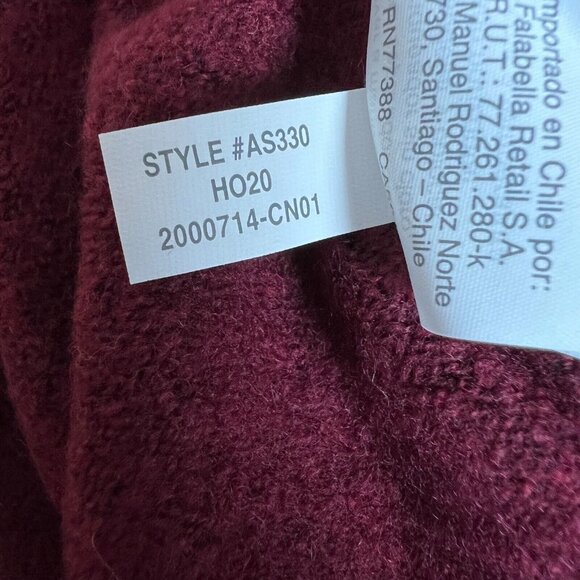 J Crew Sweater Womens Medium Maroon Button Preppy‎ Extra Soft Yarn Wool Blend M - Picture 12 of 13